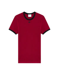 T-shirt contrasté Signature - Grenat & Black
