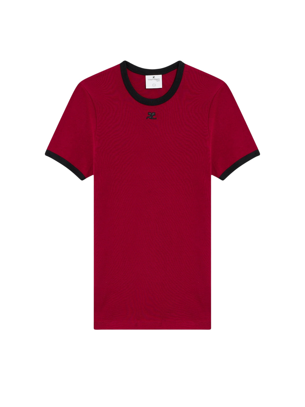 T-shirt contrasté Signature - Grenat & Black