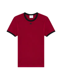 Signature Contrast T-shirt - Garnet & Black