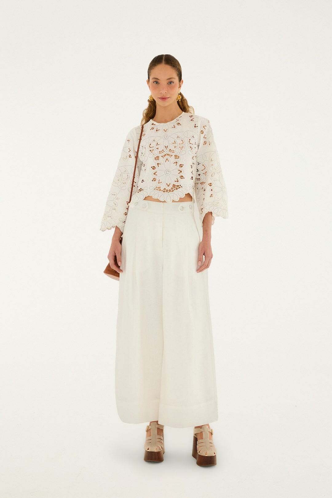 DIFFUSELY_Off White Pantalon - Off White