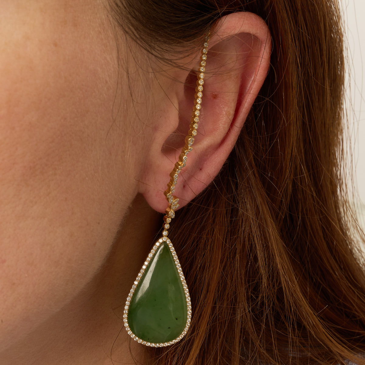 PT1_PrixTroca:2200€_VentesTroca:0_QtyTroca:1_ST:0%_Mono boucle gauche Jade en Or jaune 18K sertie de diamants - Jaune