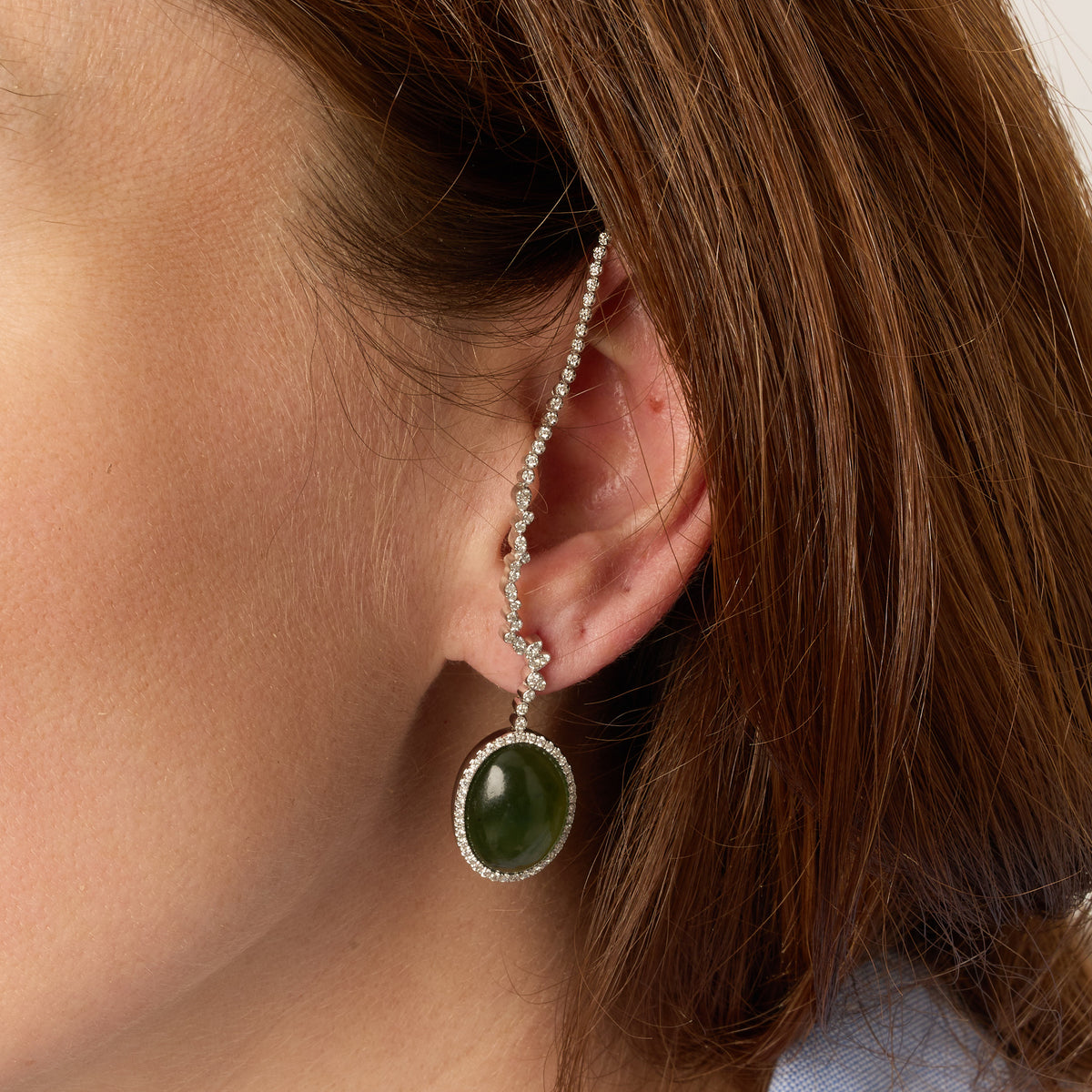 PT1_PrixTroca:1700€_VentesTroca:0_QtyTroca:1_ST:0%_Mono boucle gauche Jade en Or blanc 18K sertie de diamants - Blanc