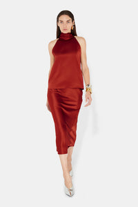 Valletta Skirt - Brick