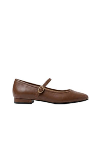 PRIX RECO : 55 // Babies Les Georges en cuir - Marron foncé