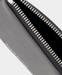 Leather neck wallet - Black
