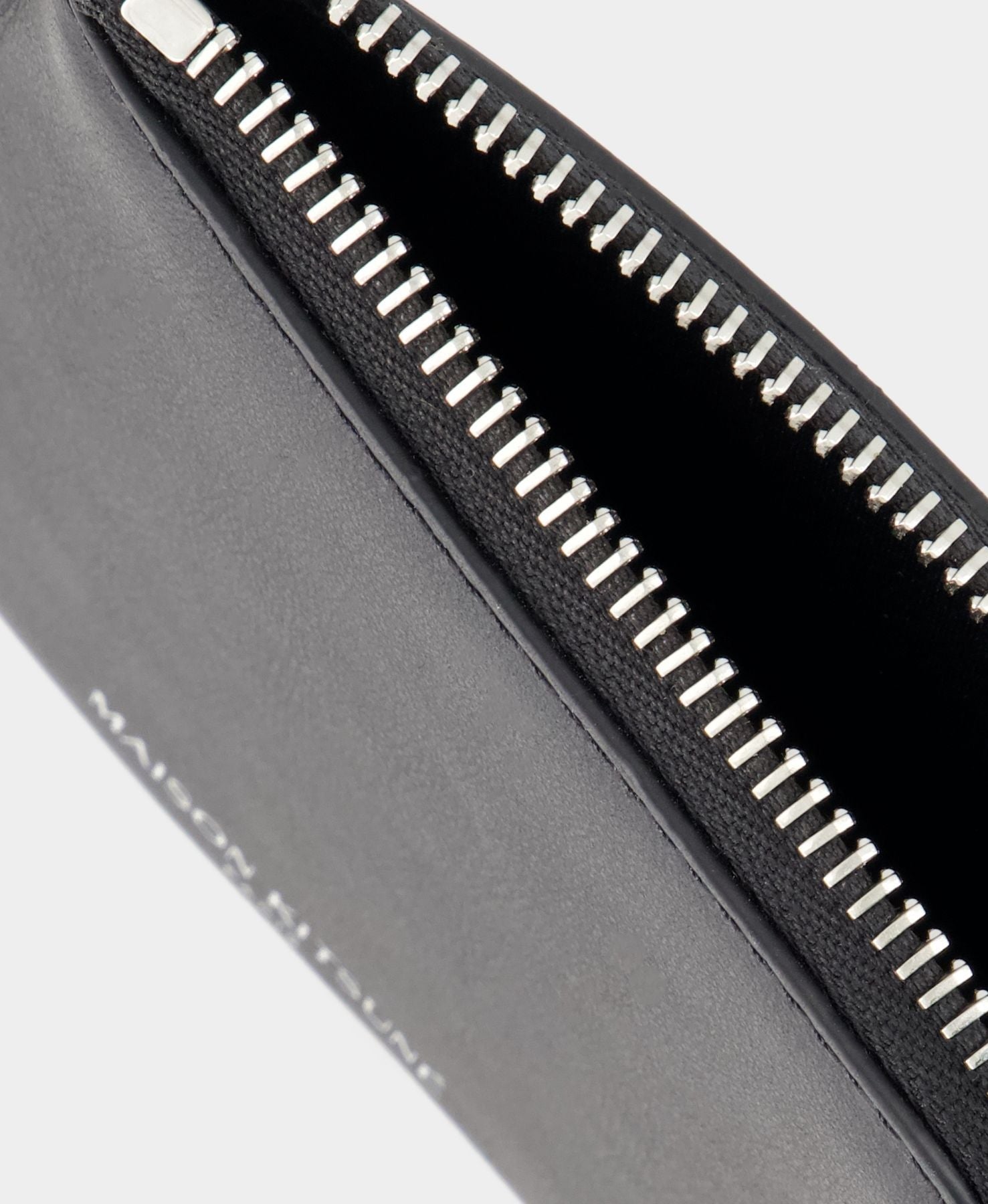 Leather neck wallet - Black