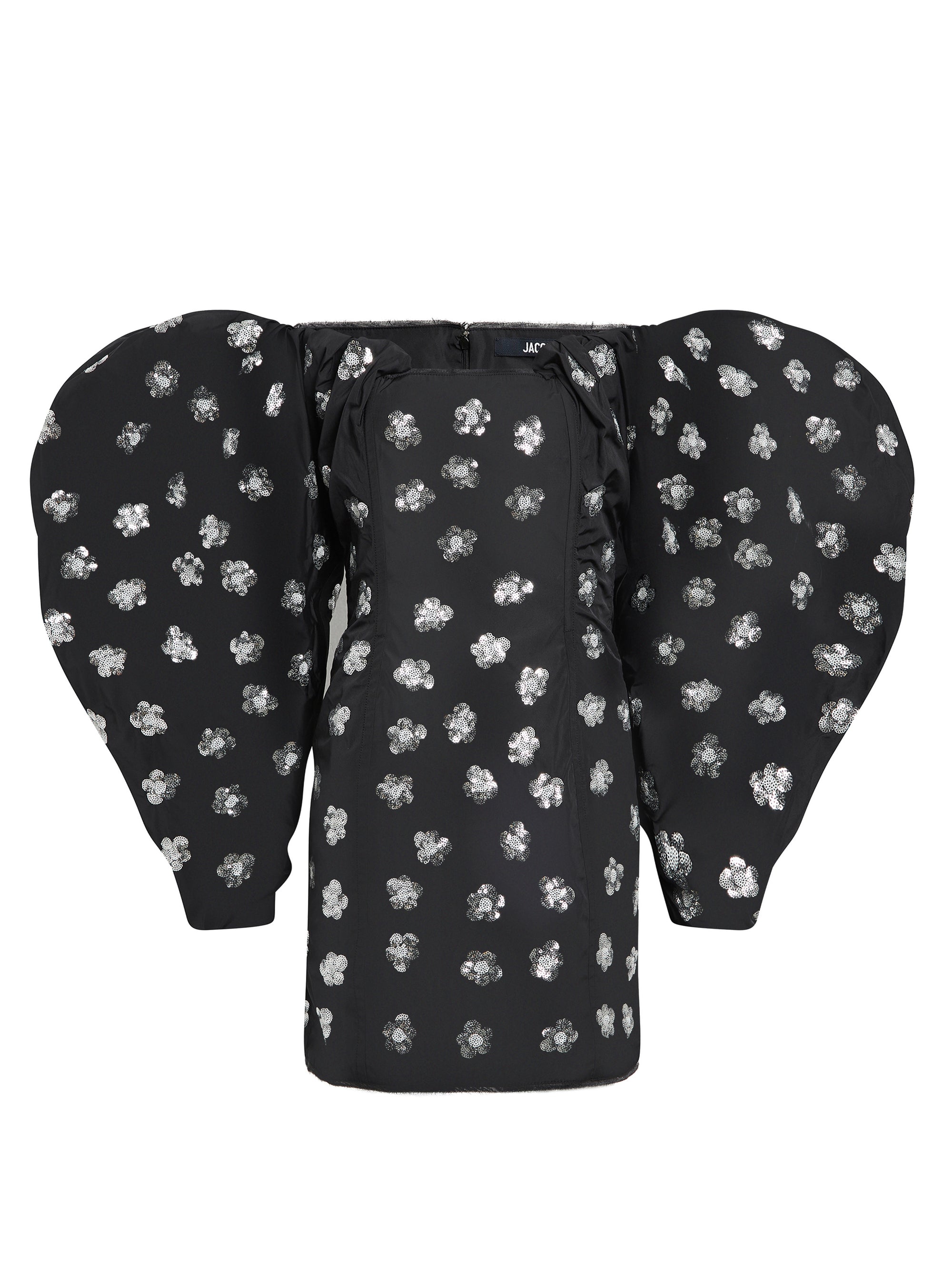 Robe Taffetas brodée - Sequins Flowers