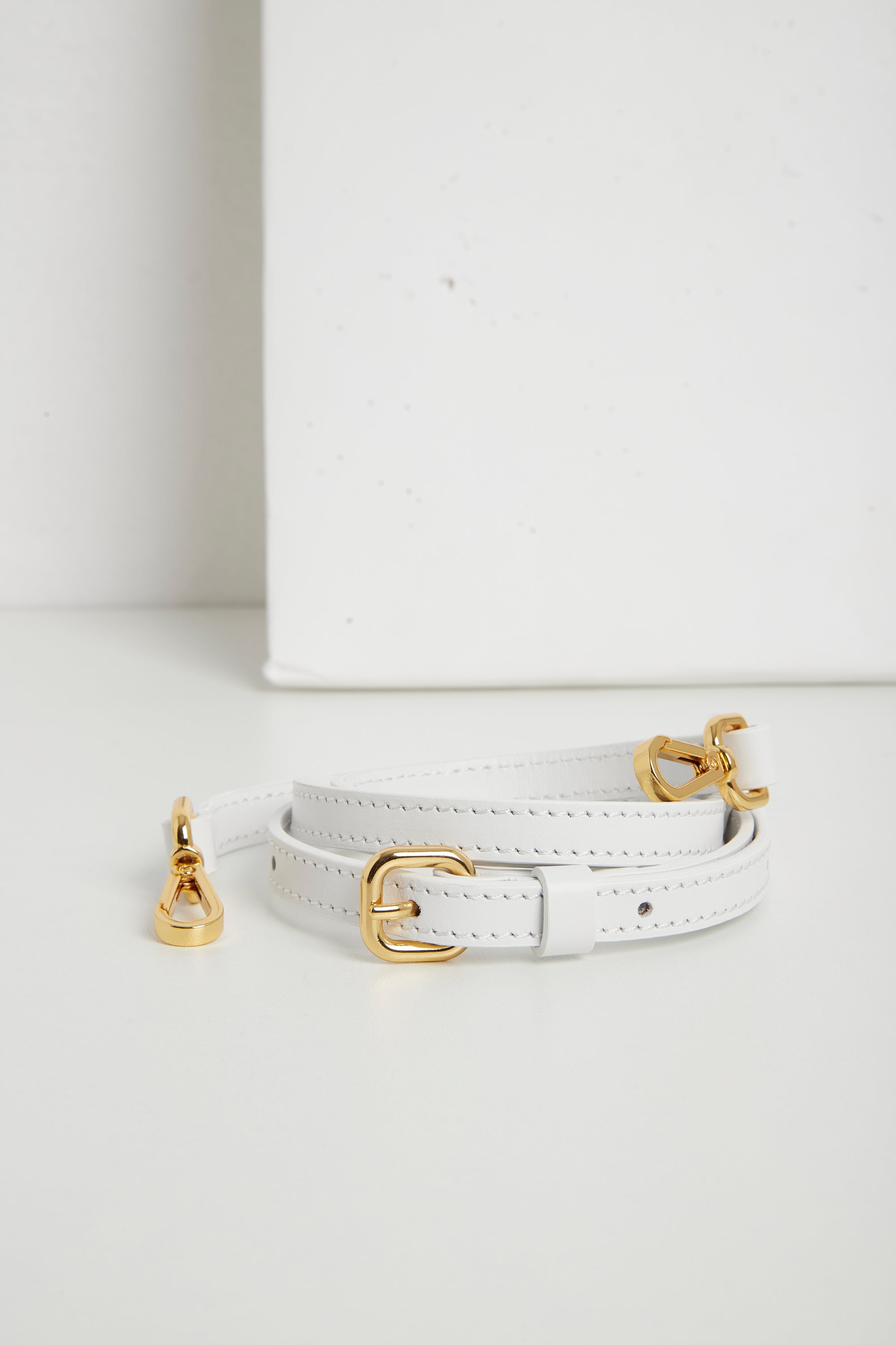 Sac Bambino Strap en cuir - White
