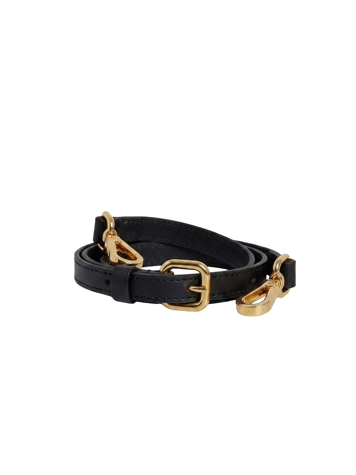 30€ / 3 sold //51 QTY / ST6%   Bandoulière pour sac Bambino en cuir - Black