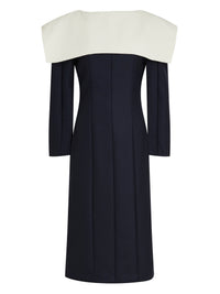 NAVY / OFF-WHITE LA ROBE FRANCOISE