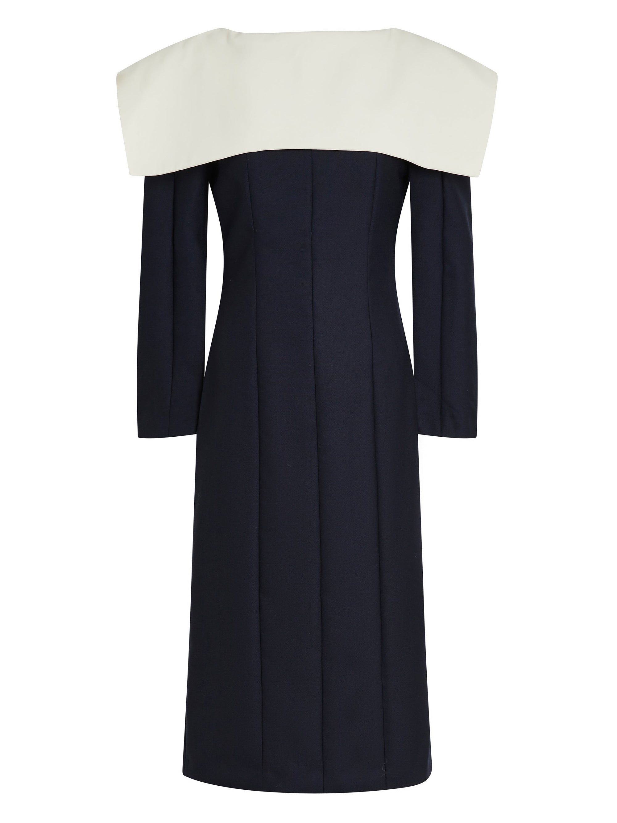 NAVY / OFF-WHITE LA ROBE FRANCOISE