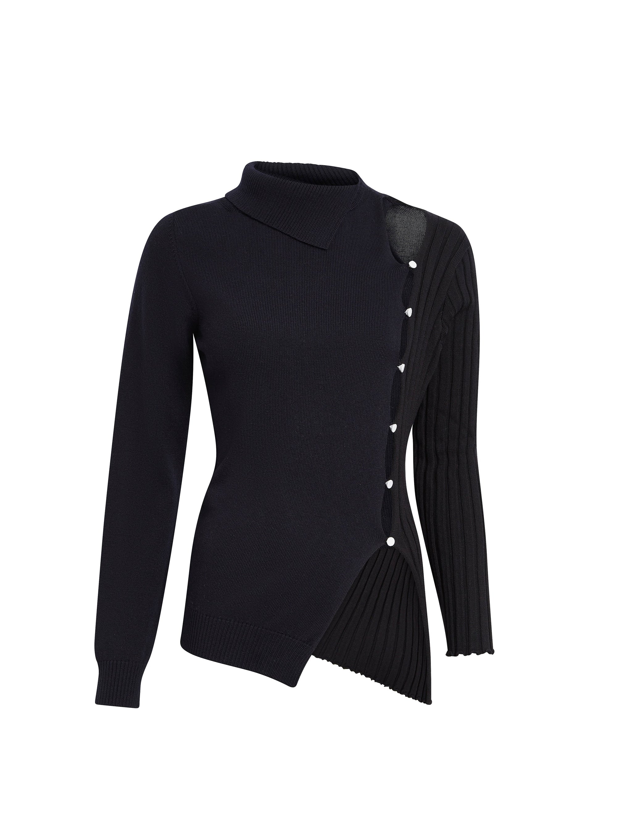 BLACK/NAVY LA MAILLE COUPEE