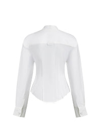 Chemise Pinces cintrée - White