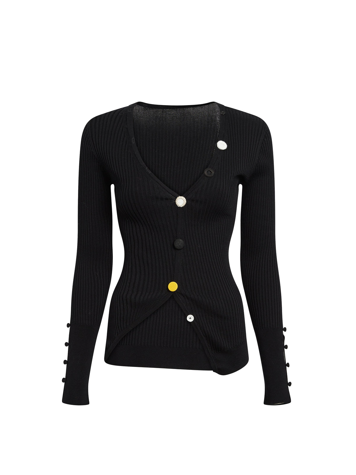 Cardigan Tordu asymétrique - Black