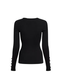 Cardigan Tordu - Black