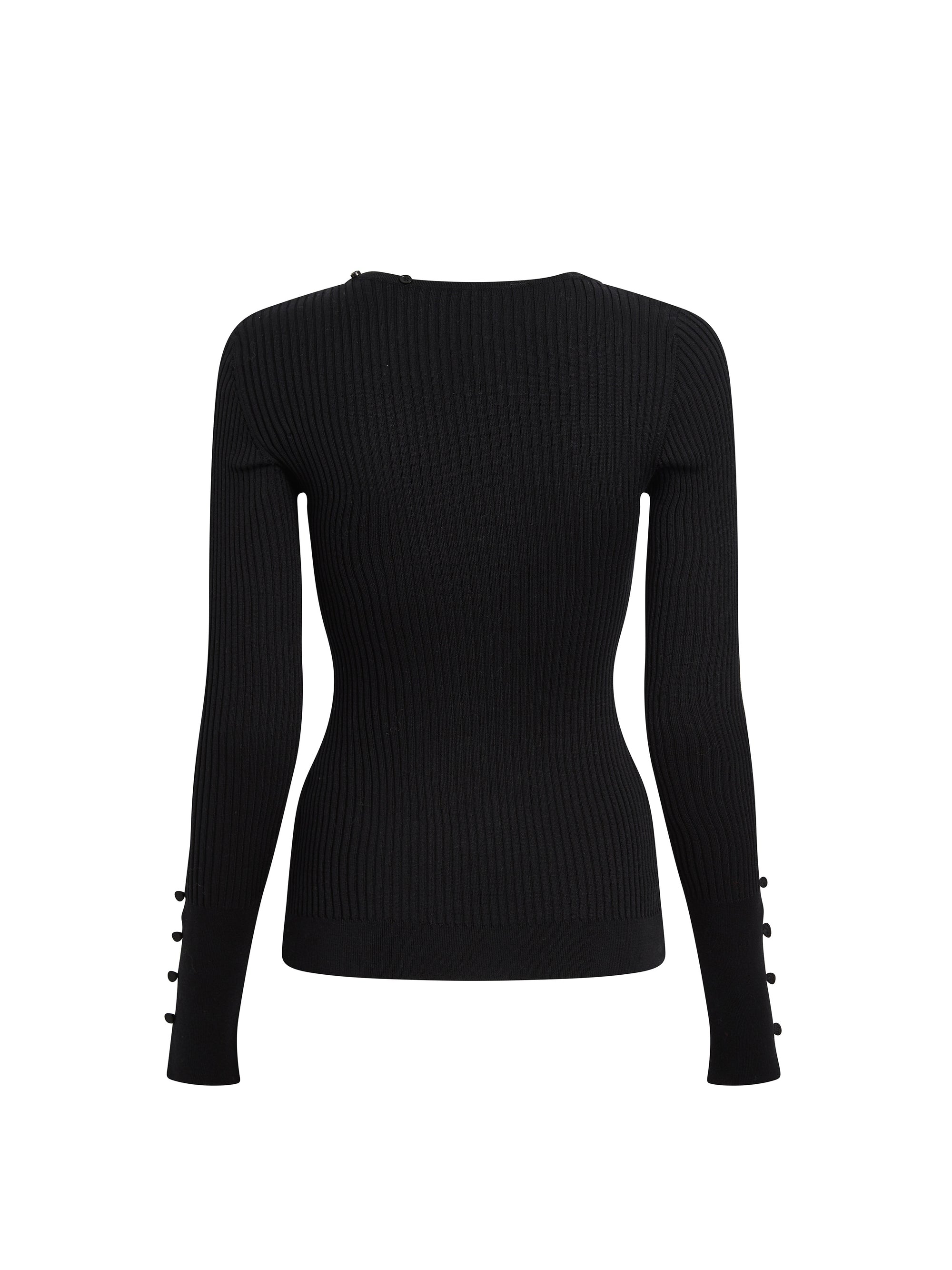Cardigan Tordu - Black