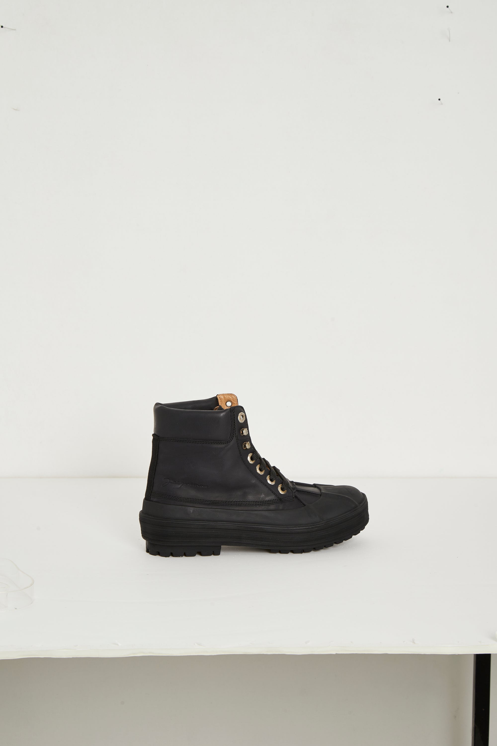 Bottines hautes Meuniers en cuir - Black