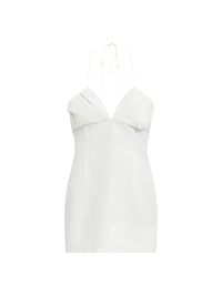 Robe courte Bambino en lin - Off White