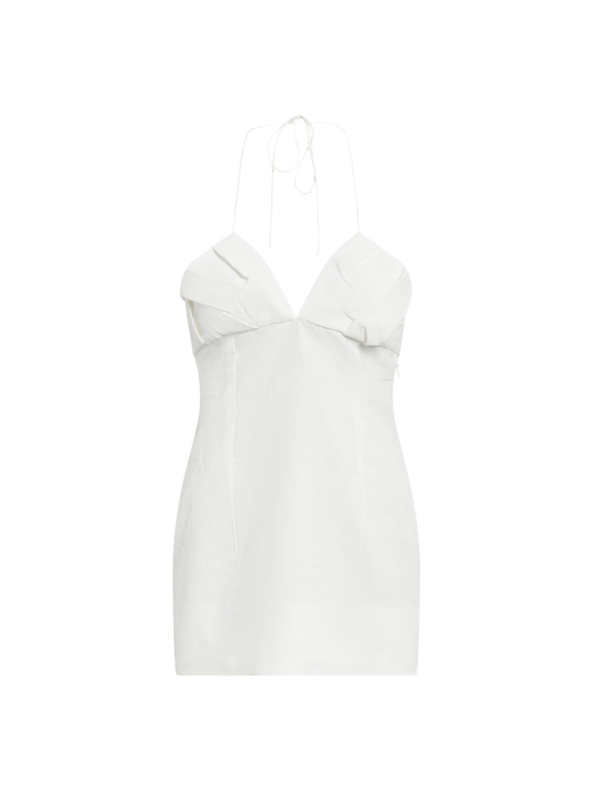 Robe courte Bambino en lin - Off White