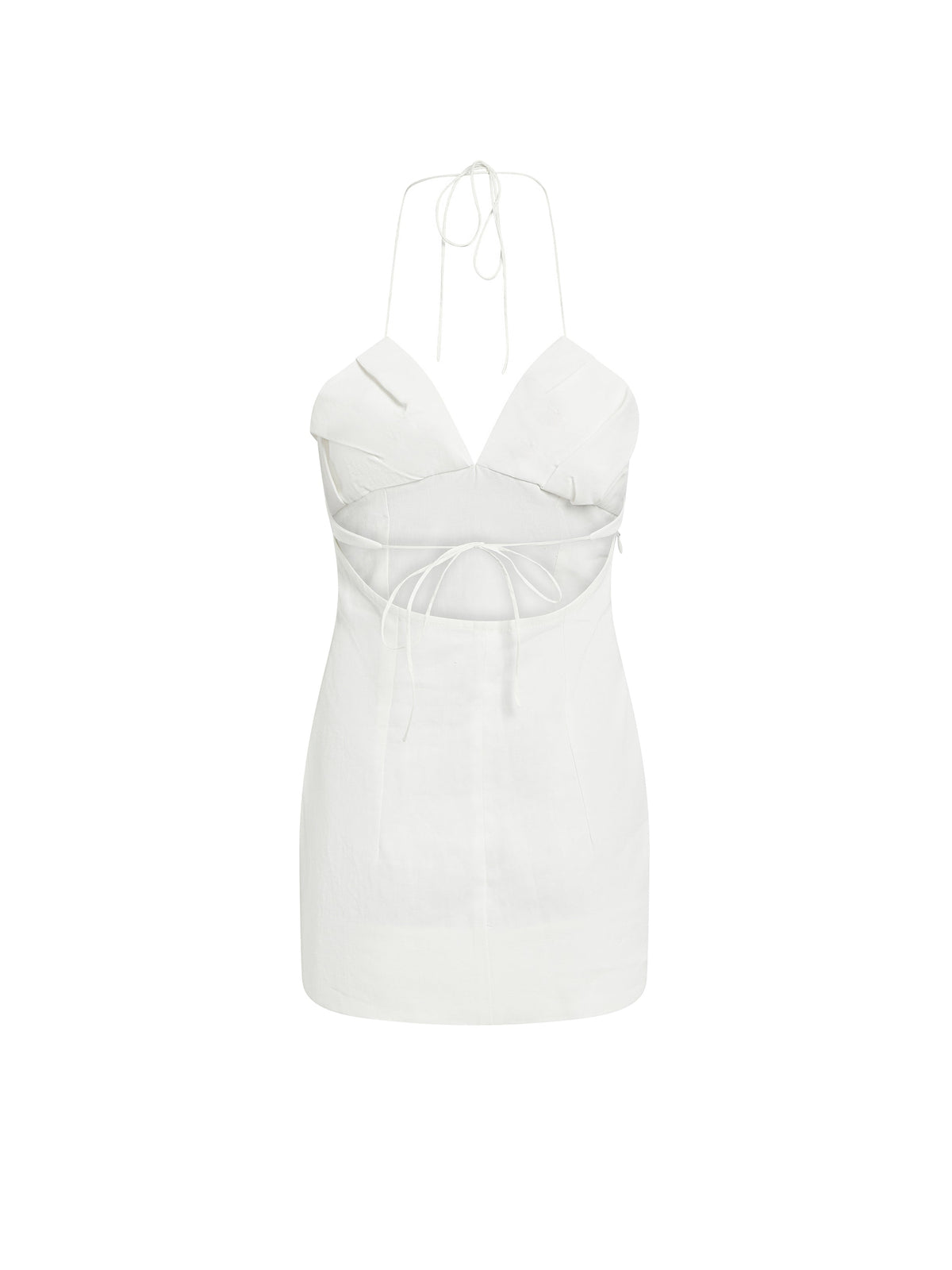 Robe courte Bambino en lin - Off White
