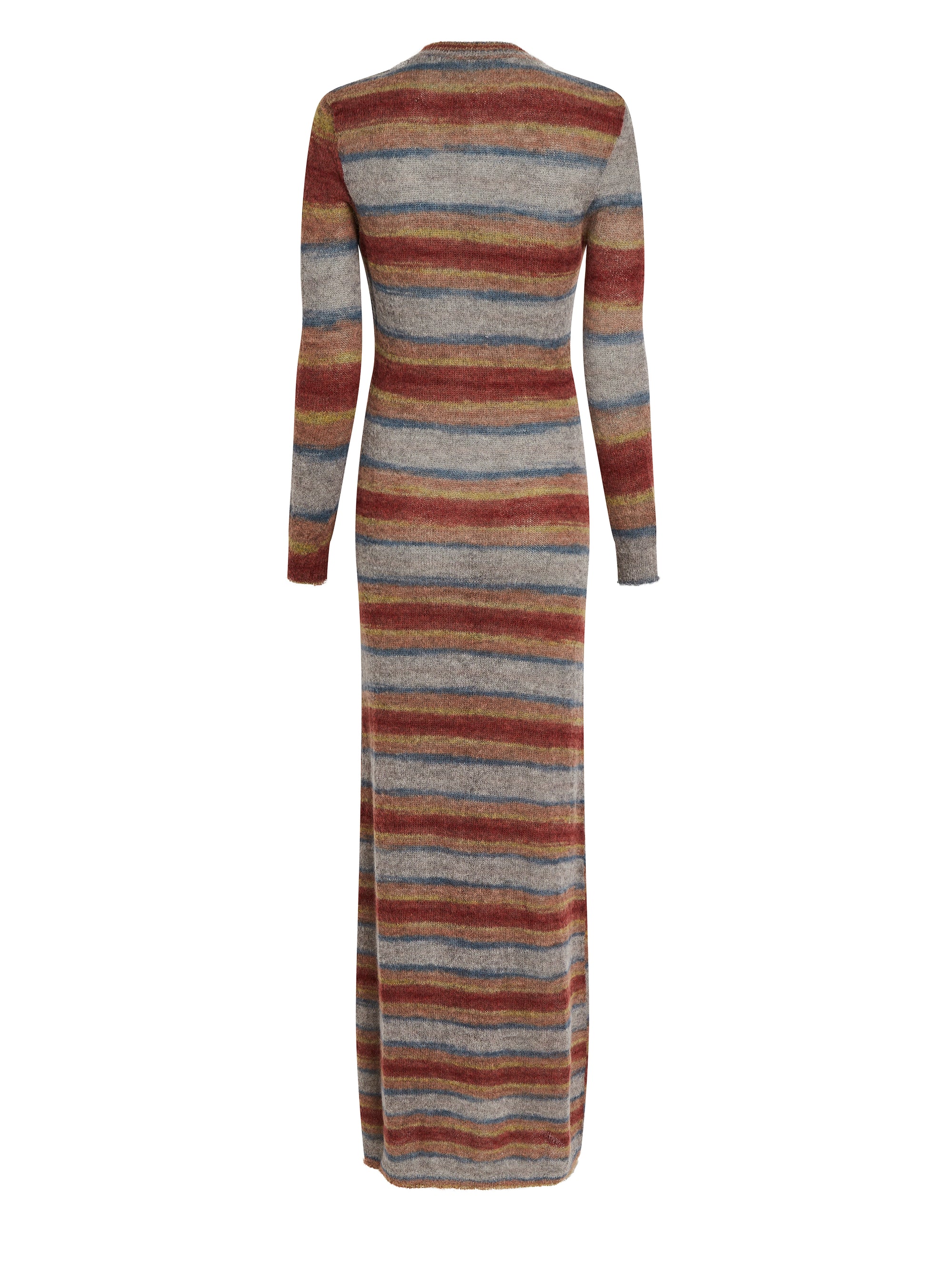 Robe Gilet à rayures - Red