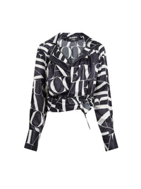 PRINT NAVY / BLACK LA CHEMISE FIGARI