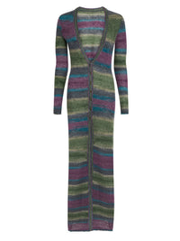 Robe Gilet à rayures - Purple