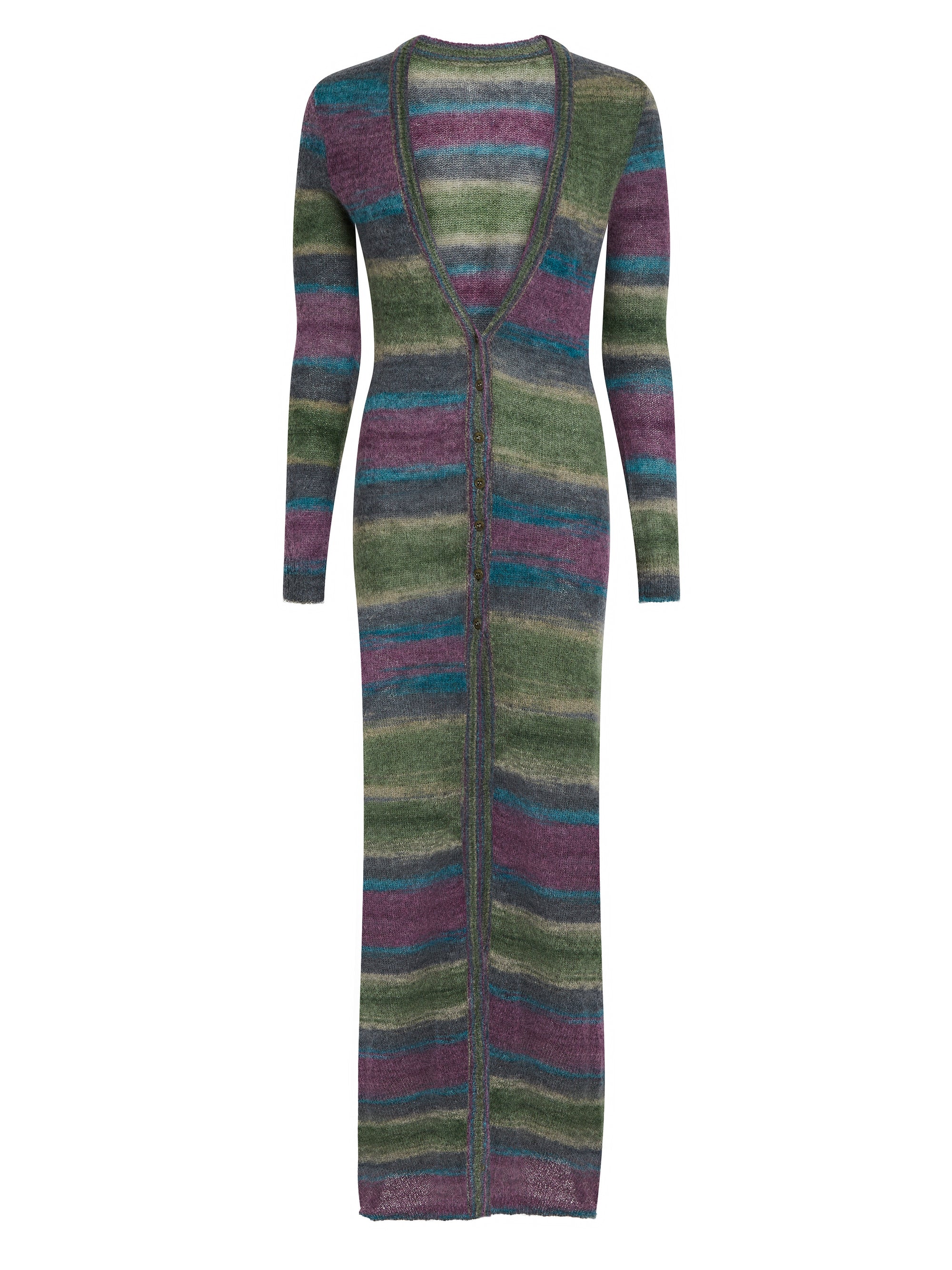 Robe Gilet à rayures - Purple