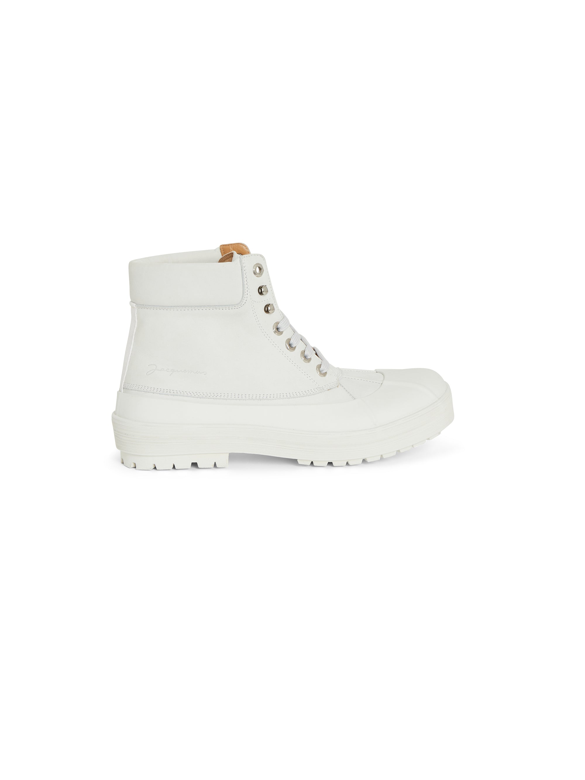 Bottines hautes Meuniers en cuir - White
