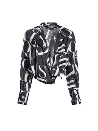 PRINT BLUE LEAVES LA CHEMISE FIGARI