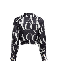 PRINT BLUE LEAVES LA CHEMISE FIGARI