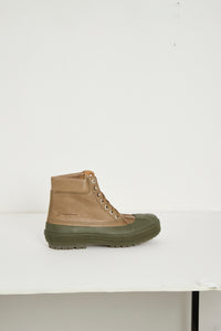 Bottines hautes Meuniers en cuir - Khaki