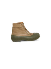 Bottines hautes Meuniers en cuir - Khaki