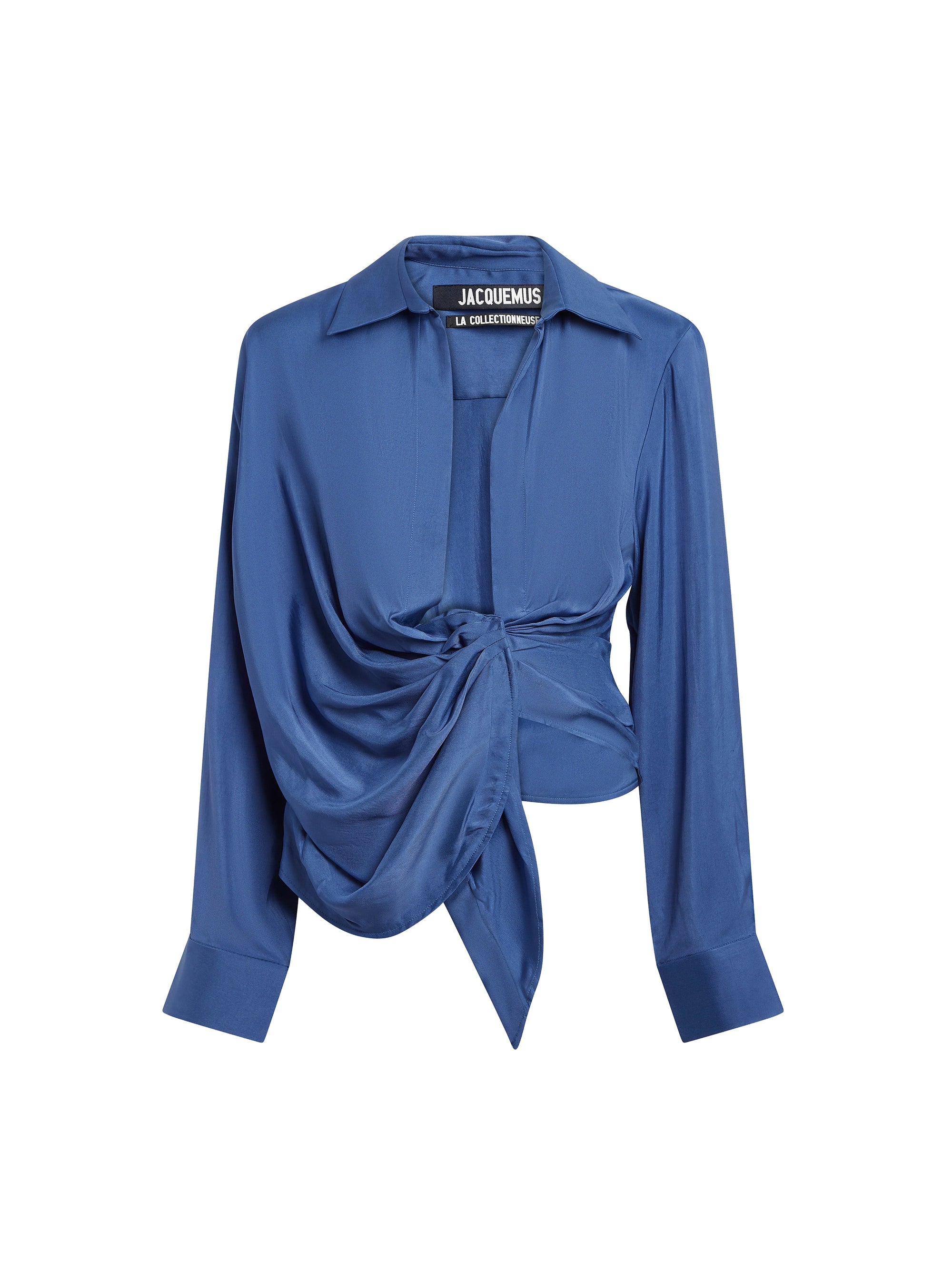 Chemise Bahia drapée - Blue