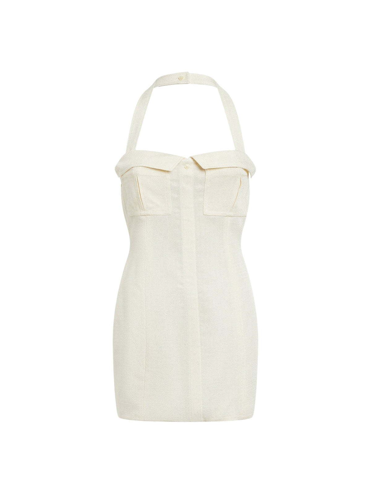 Robe courte Roman structurée - White