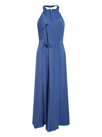Robe midi Marco en soie mélangée - Blue