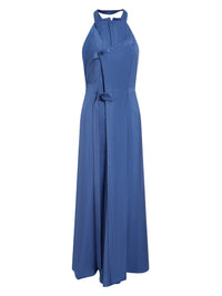 Robe midi Marco en soie mélangée - Blue