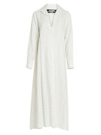 Robe longue à pois - Navy