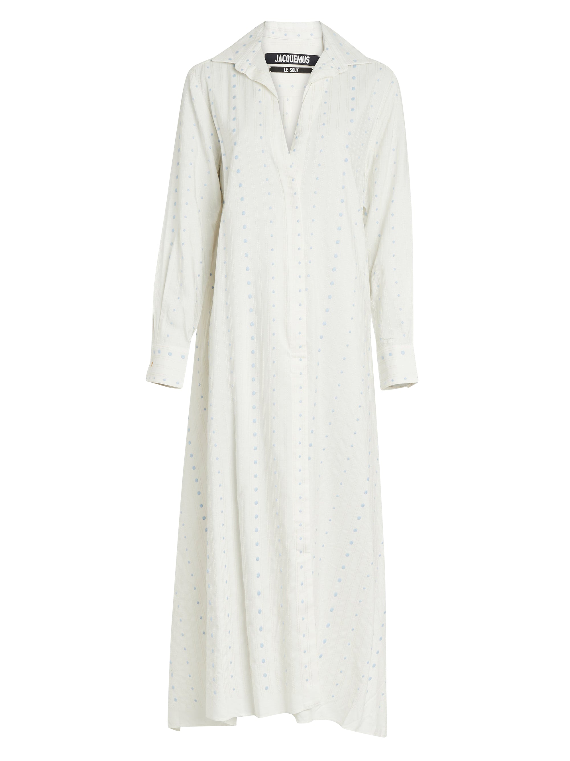 Robe longue à pois - Navy
