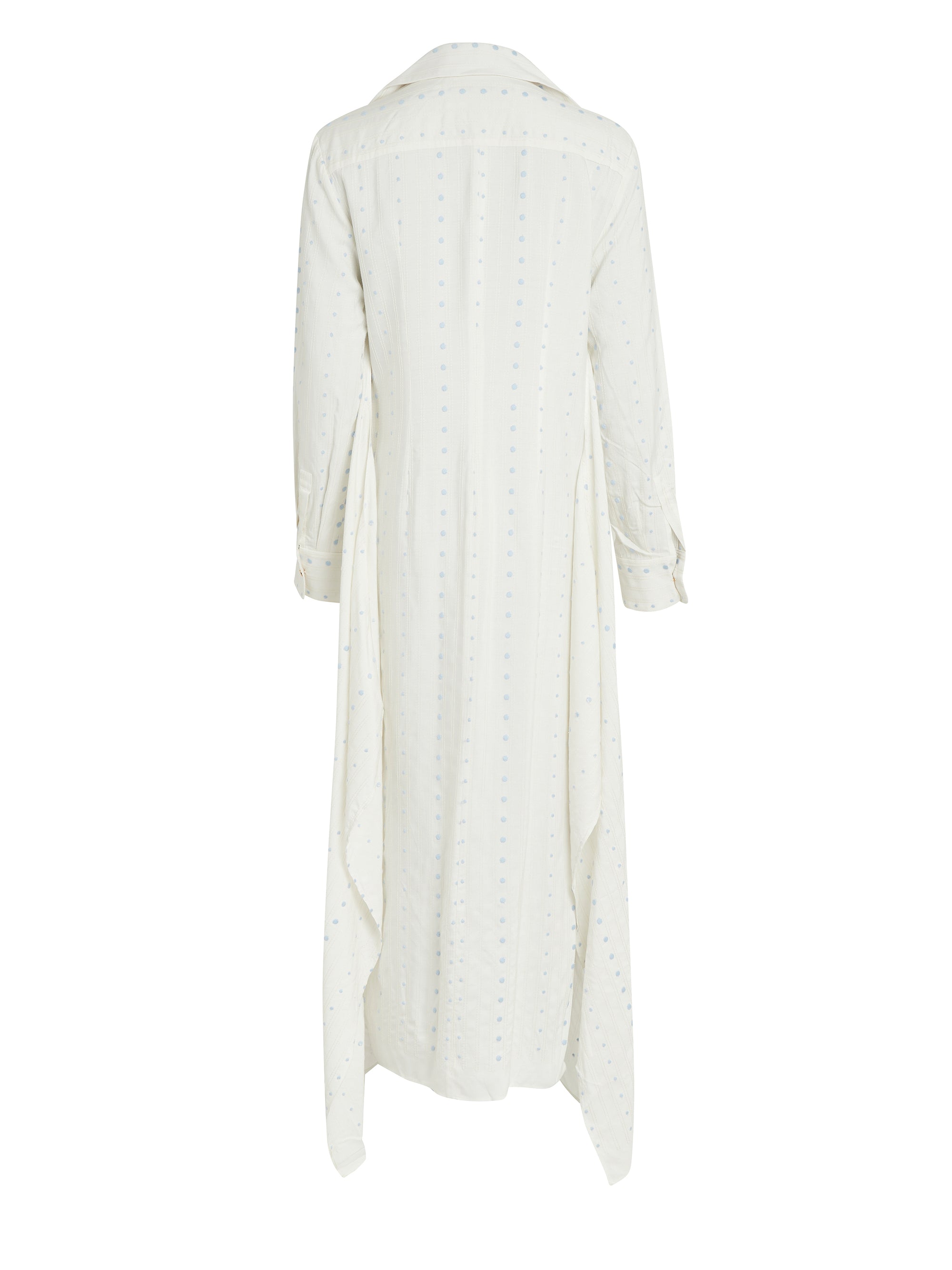 Robe longue à pois - Navy