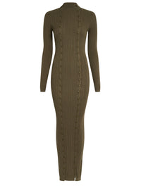 Robe Azur en maille - Khaki
