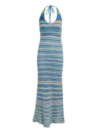 Robe Tropea longue - Blue Stripes