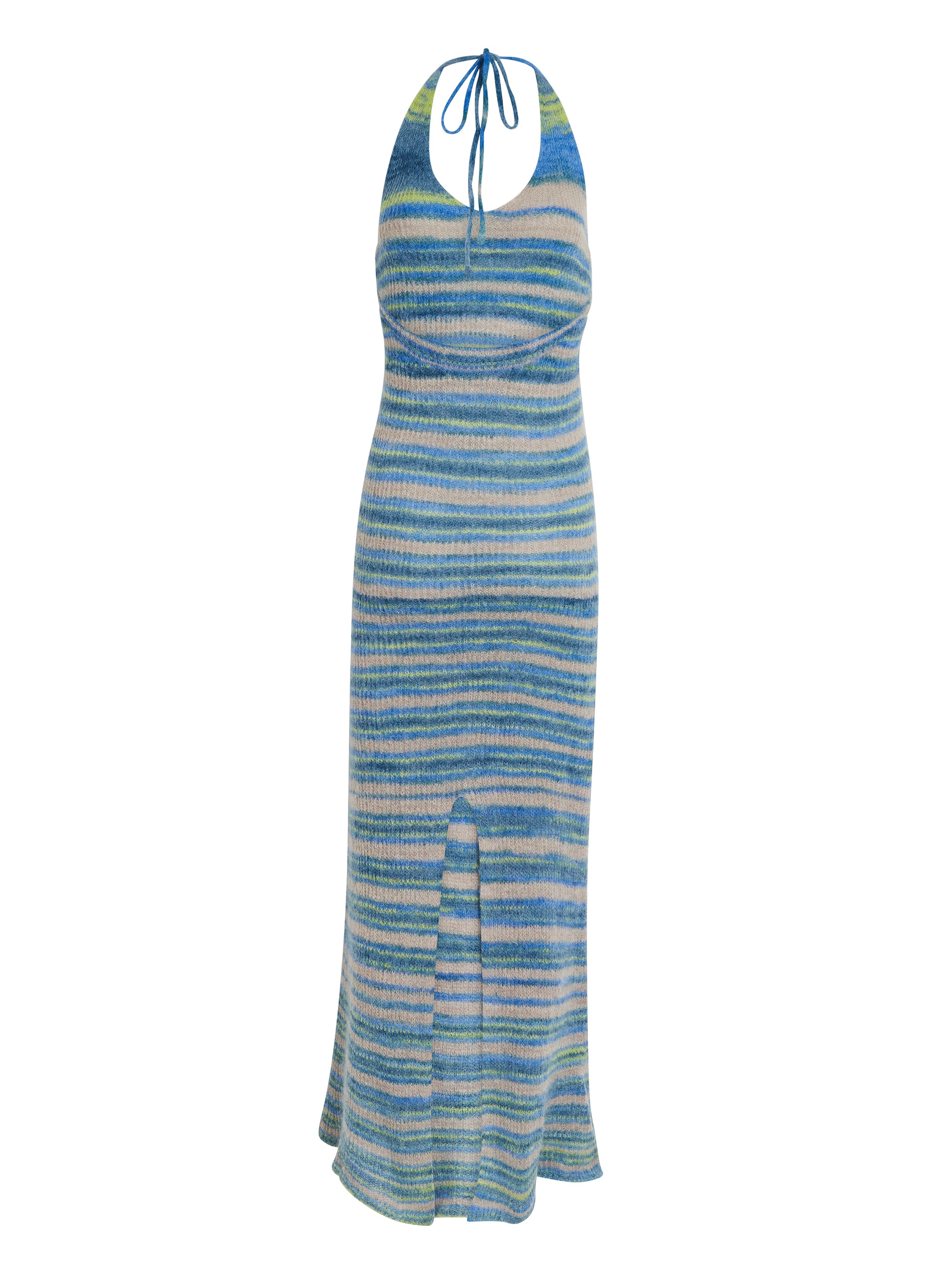 Robe Tropea longue - Blue Stripes