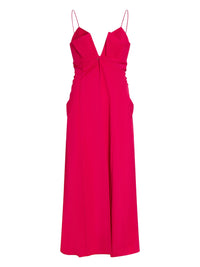 Robe midi Calvi en soie mélangée - Pink