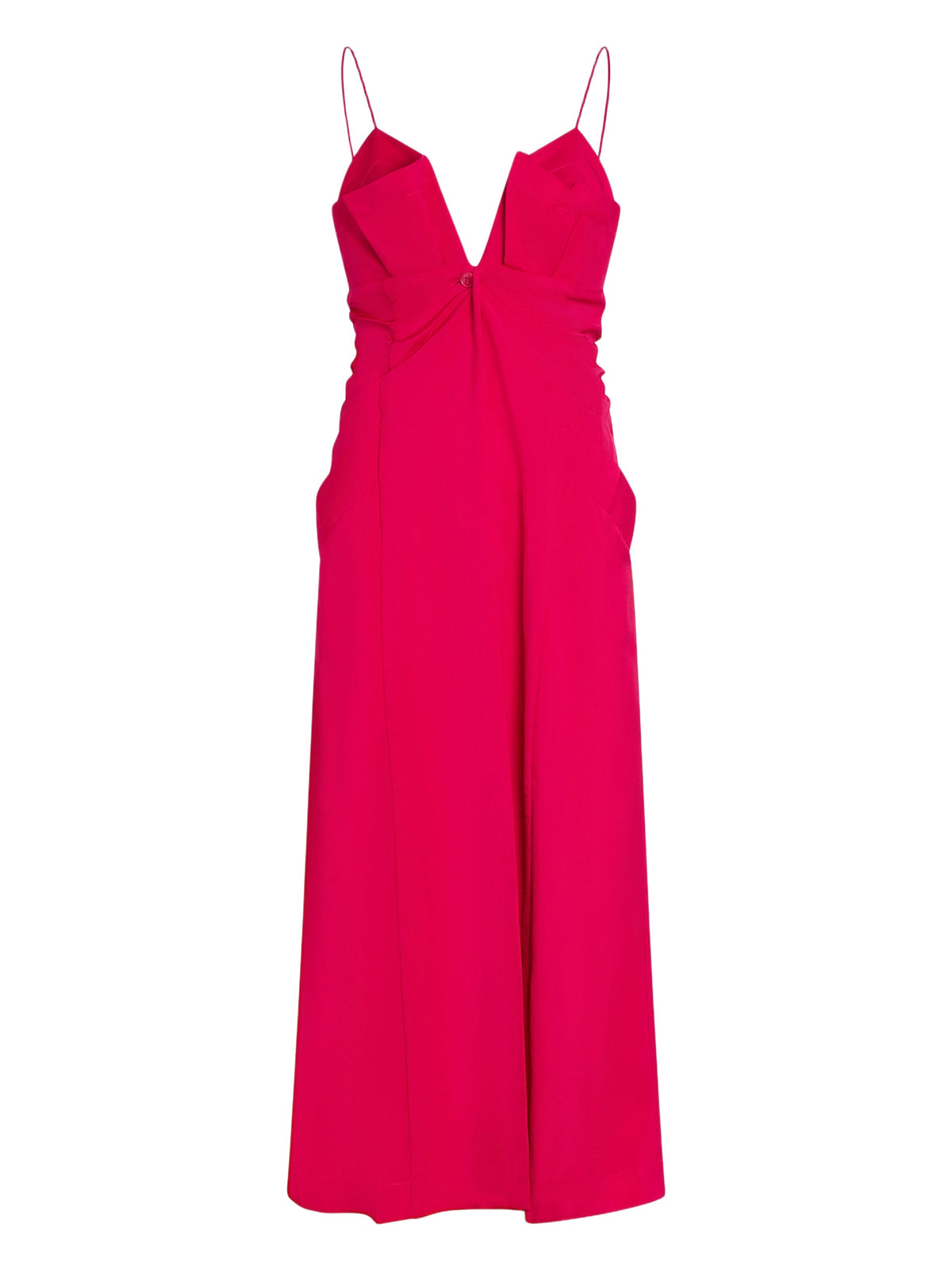 Robe midi Calvi en soie mélangée - Pink
