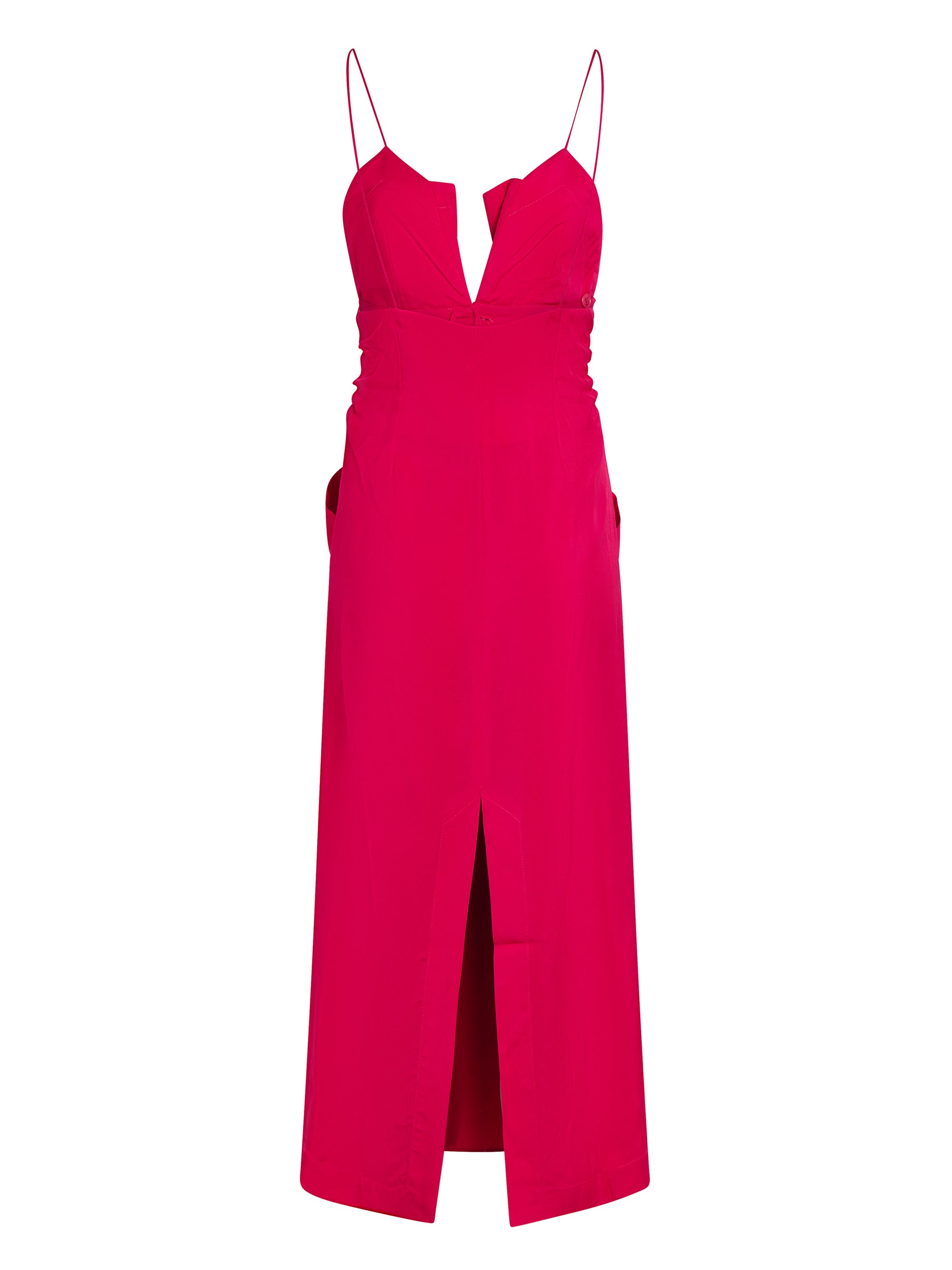 Robe midi Calvi en soie mélangée - Pink
