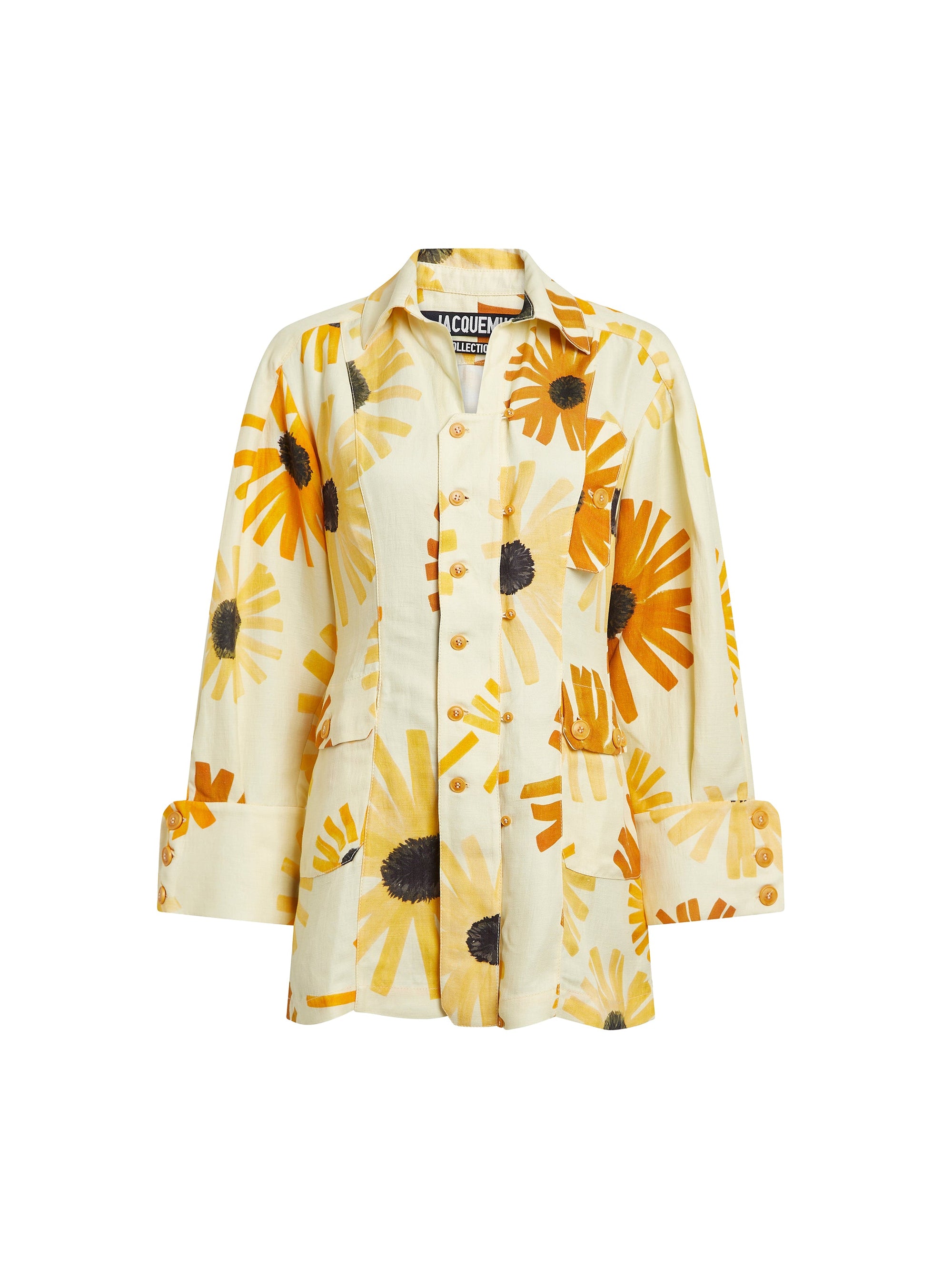 PRINT FLOWERS LA CHEMISE ROMAN