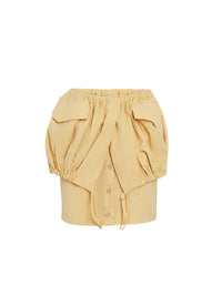 YELLOW LA JUPE CUEILLETTE COURTE