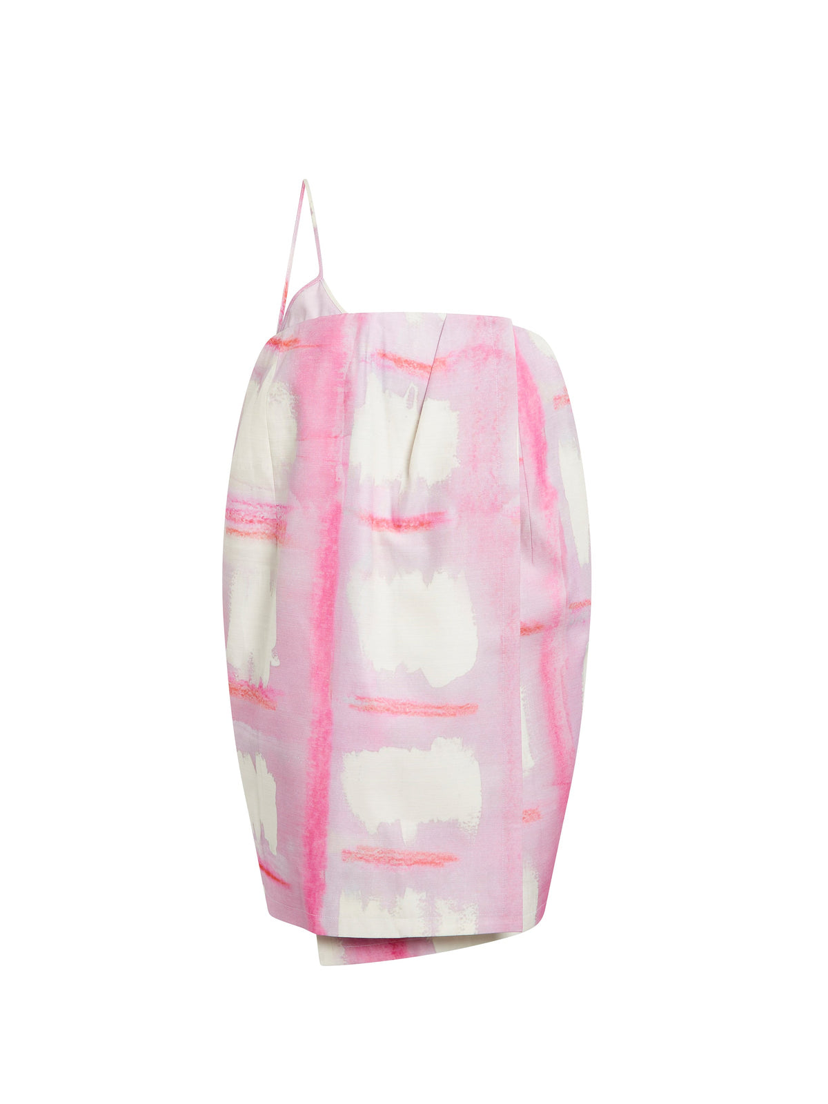 Robe courte Soleil en soie mélangée - Pink