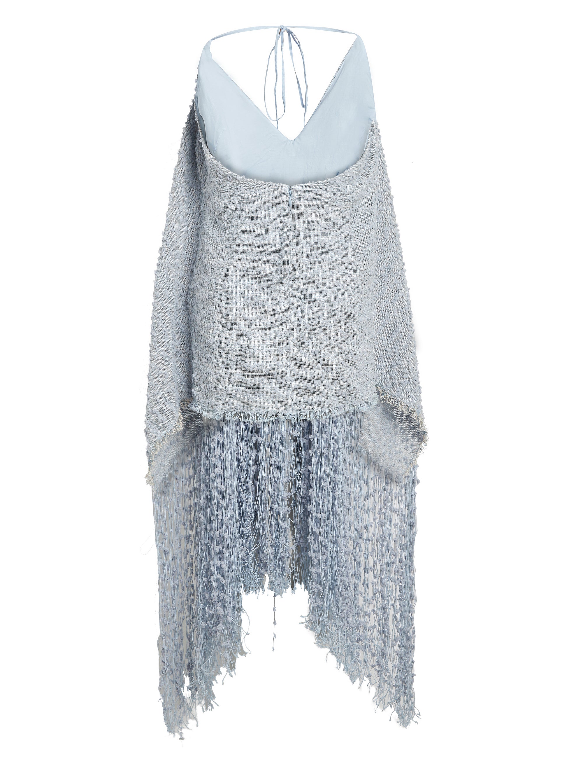 Robe Riviera à franges - Light Blue